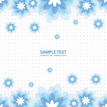 Stock Illustration: Blue flower background のイラスト素材