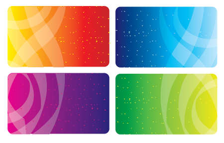 Colorful business cardsのイラスト素材