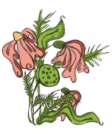 Pink flowerのイラスト素材