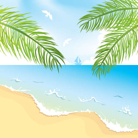 	Tropical landscapeのイラスト素材