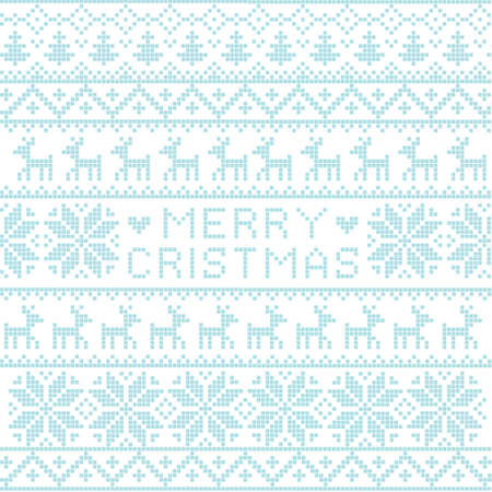 Christmas nordic pattern, vectorのイラスト素材