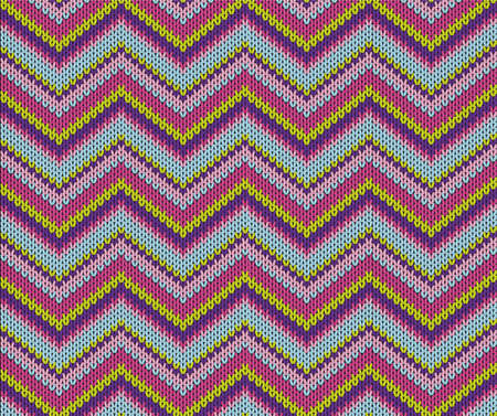 	Seamless violett knitted patternのイラスト素材