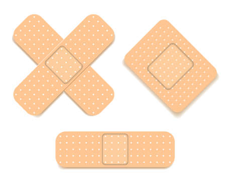 Adhesive bandage setのイラスト素材