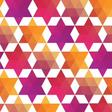 Abstract colorful mosaic stars backgroundのイラスト素材