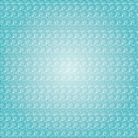 Seasmless waves patternのイラスト素材