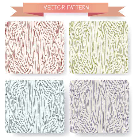 Wooden texture background setのイラスト素材