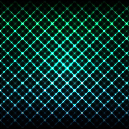 Digital glowing background. Hi-tech green and blue grid design template. Vector illustratedのイラスト素材