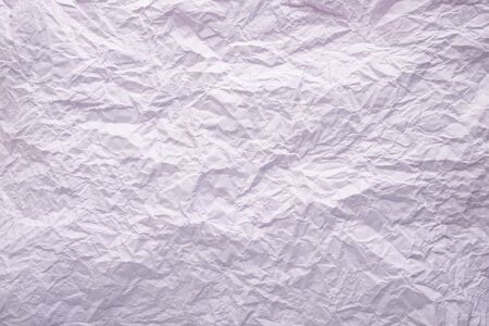 Purple crumpled paper texture. Paper background.の写真素材