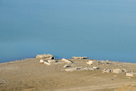 bilisi sea view. Landscape with a lake view.