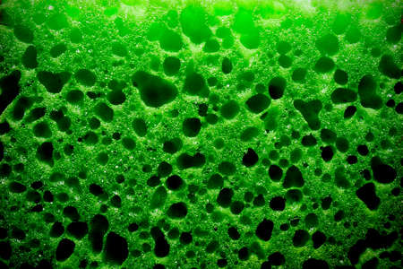 Green sponge background with chaotic seamless patternの写真素材