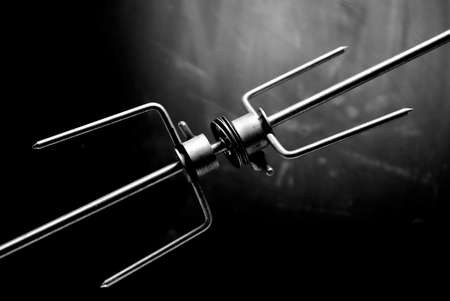 Abstract metal object in black and white.の写真素材