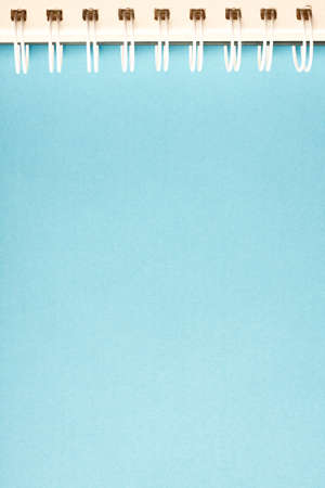 Blue empty copy space with notebook details.の写真素材