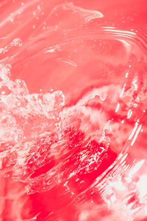Red abstract chaotic backgroud with seamless pattern. Red liquid surface texture.の写真素材