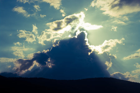 Beautiful clouscape during the sunset.