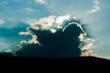 Beautiful clouscape during the sunset.