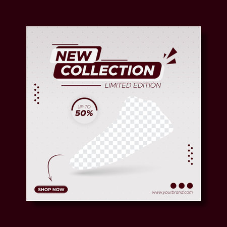 Footwear promotion templateのイラスト素材