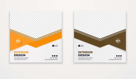 Sale and discount banner templates for interior design.のイラスト素材
