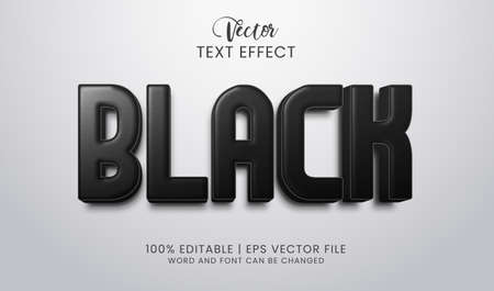 Classy and stand out editable black text effectのイラスト素材