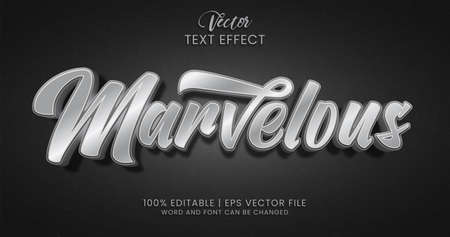Marvelous editable text effect styleのイラスト素材