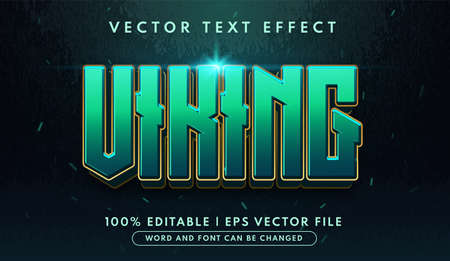 Viking game logo editable text effectのイラスト素材