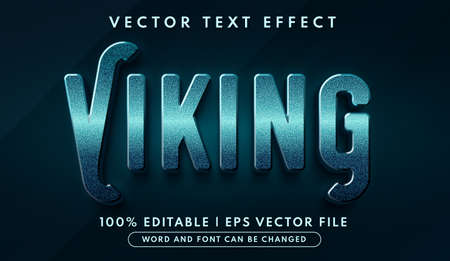 Viking editable text effectのイラスト素材