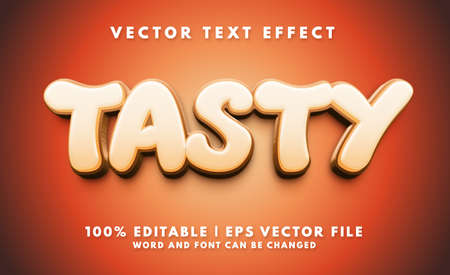 Tasty bold and sweet text effect styleのイラスト素材