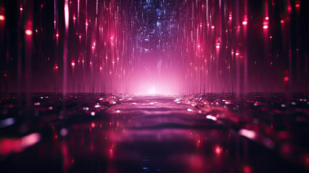 abstract technology background with glowing particles. Futuristic design.の素材