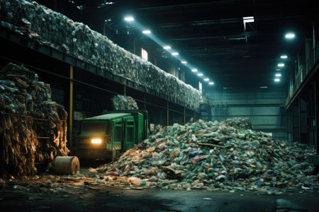 The waste recycling plant, in a manufacturing enterprise, tangshan, china.の素材