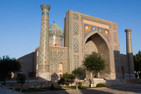 The Registan, the heart of the ancient city of Samarkand - Uzbekistanの写真素材