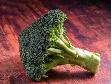 Close-Up Of Broccoli Against White Backgroundの写真素材