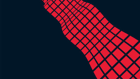 vector illustration of an abstract dark blue background with red squaresのイラスト素材