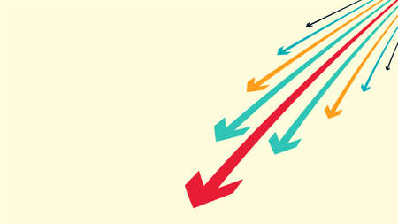 vector illustration of an abstract background with arrowsのイラスト素材