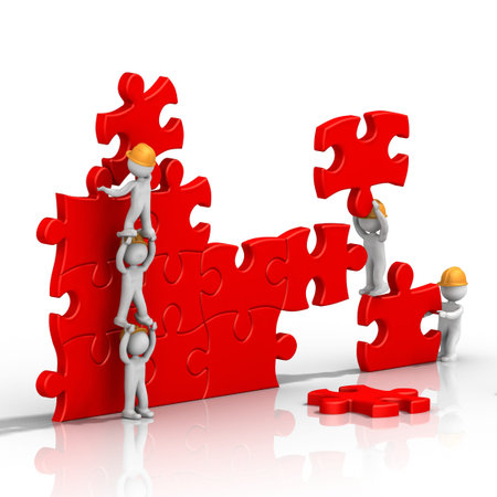 チームワーク チームビルディングの写真素材 イラスト素材 ストックフォトのamanaimages Plus