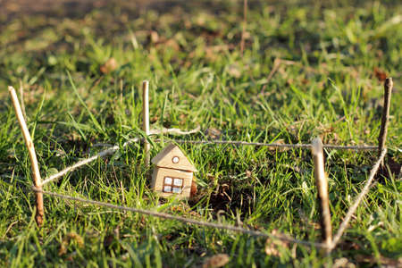 layout the site layout for a new home in natureの写真素材