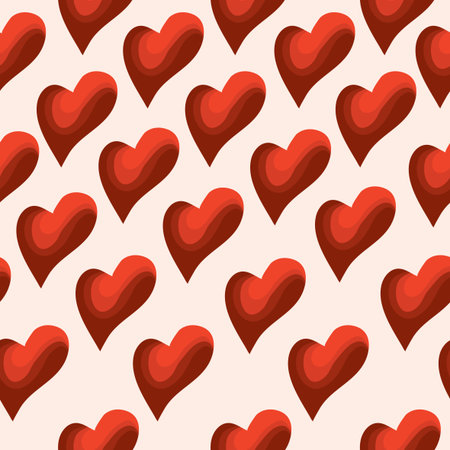 vector seamless background with hearts / sensual wallpaper