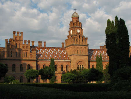 view of Chernovtsy national university, Ukraineの写真素材