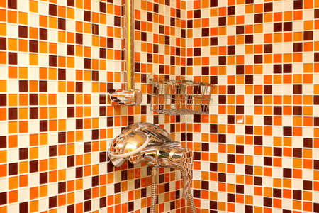 bathroom  - contemporary interior in shower-bath 
の写真素材