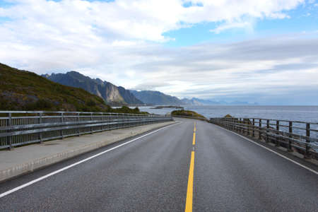  road along sea coastlineの写真素材
