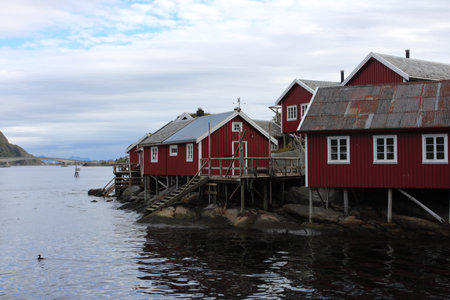wooden house at the Lofoten archipelago, norway
のeditorial素材