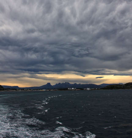 cyclone over sea, Lofoten, Norway
の写真素材