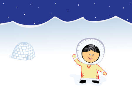 little Chukchi smiling girl vector image
のイラスト素材