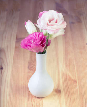 vintage wooden background with roseの写真素材