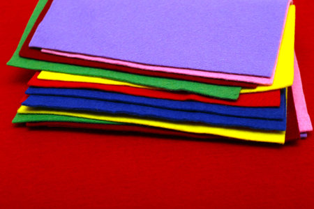 varicolored felt background