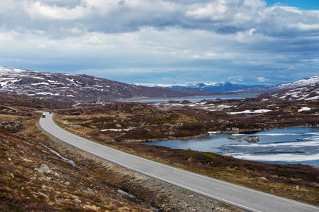 road at the norwegian mountains, Norway