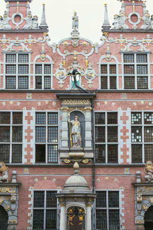 a beautiful old  facade of an ancient building