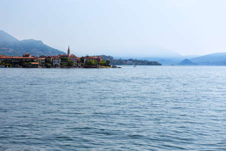 view of Lago Maggiore,  Italyの写真素材