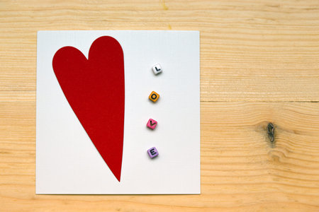 scrapbook background. Card and tools with decoration. valentine's day