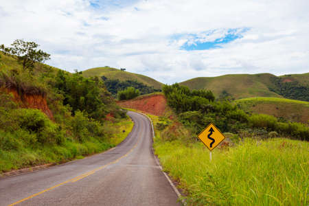 traditional tropical road Brasilia, Brazilの写真素材