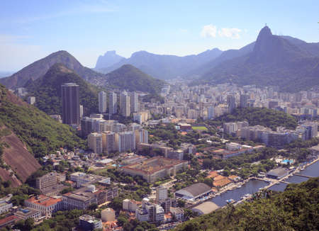 Rio de Janeiro aerial view at sunny day, Brazilの写真素材
