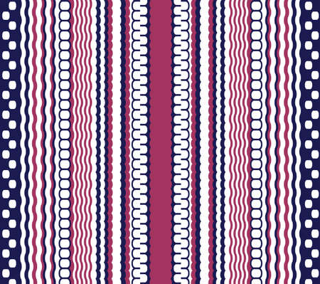 Indian seamless background at the red white and blue colorsのイラスト素材